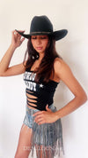 Cowboy Candy Concert Festival Slashed  Cowgirl Country Tank Top
