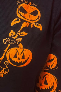 Pumpkin Boo Thermal Cropped Hoodie