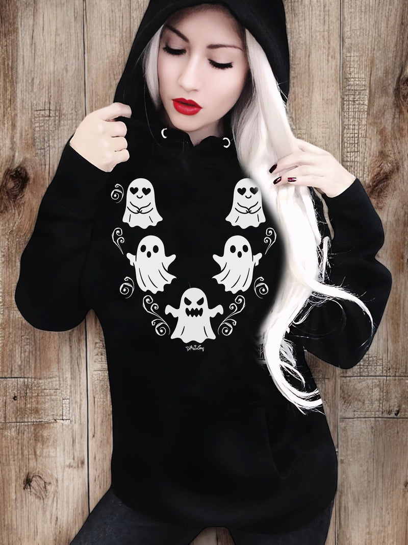 *PREORDER!* Spooky Boo Boyfriend Fit Oversized Halloween Hoodie