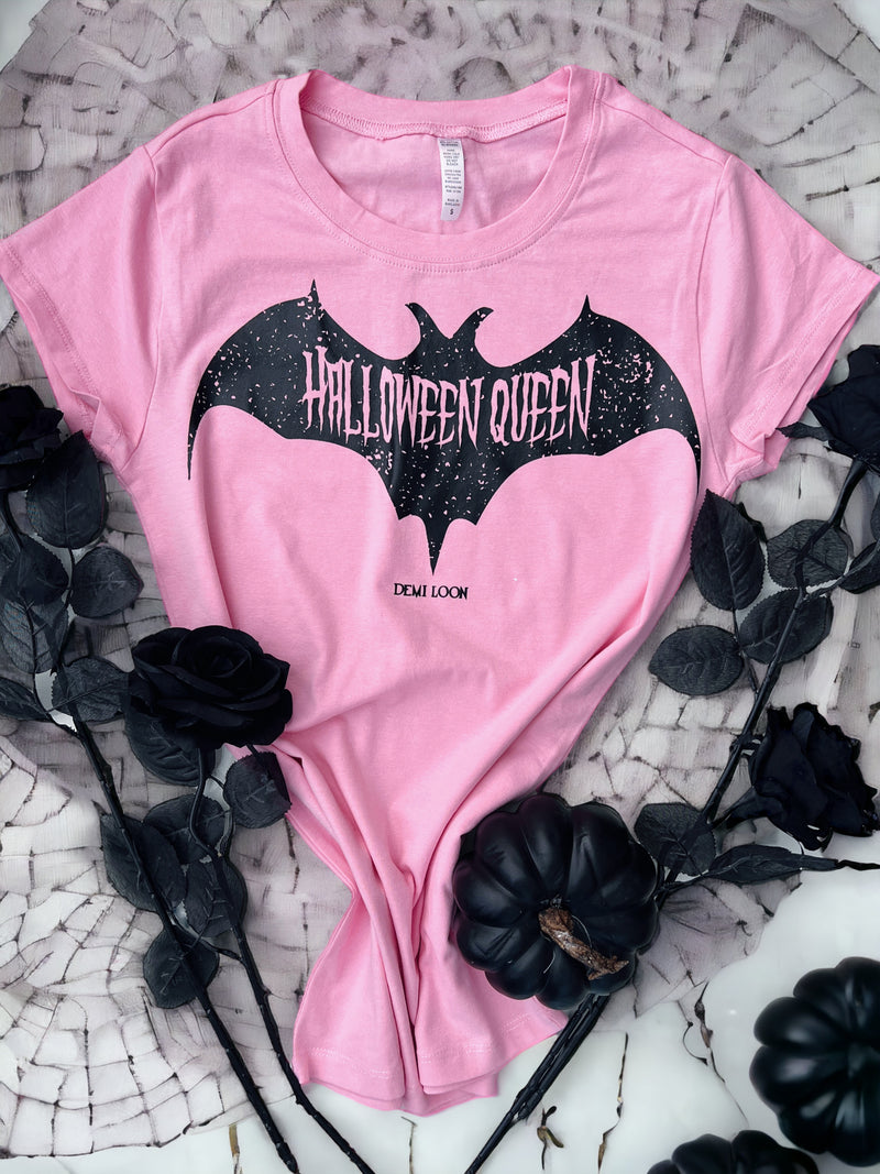 Halloween Queen Gothic Pink  Fitted Tee