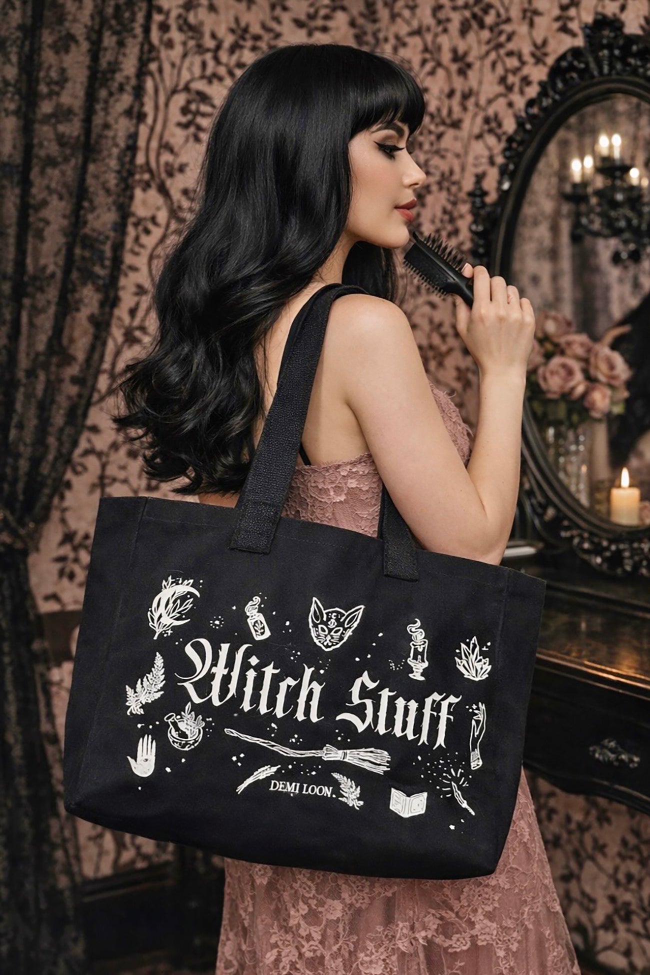 Witch Stuff Oversized Heavy Canvas Tote Bag
