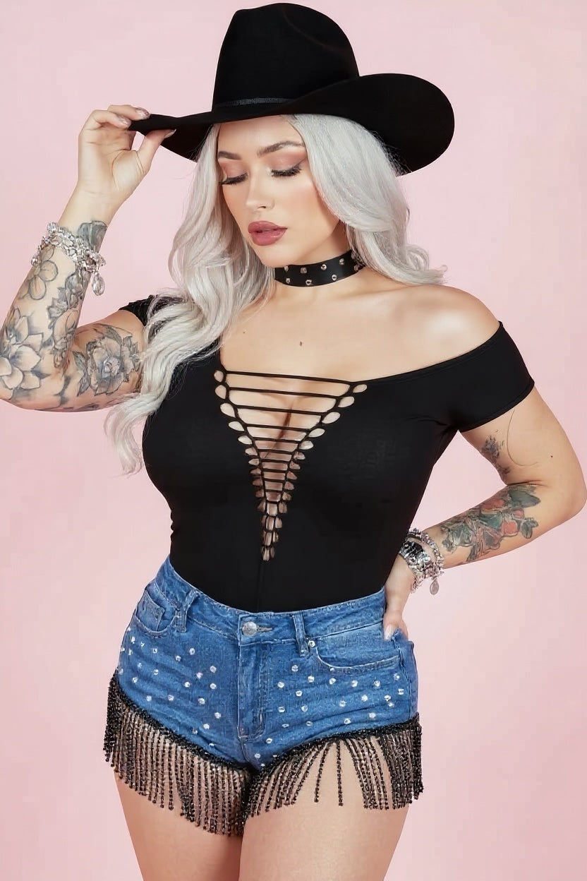 Purple Moon Slashed Goth Festival Concert Tee