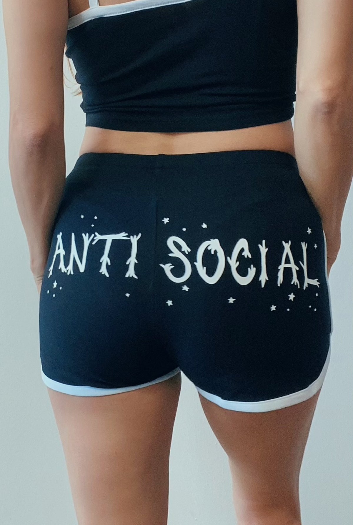 AntiSocial Cami & Booty Shorts Set – Demi Loon