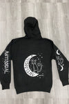Antisocial Cat Witch Moon "Boyfriend Fit" Pullover Hoodie