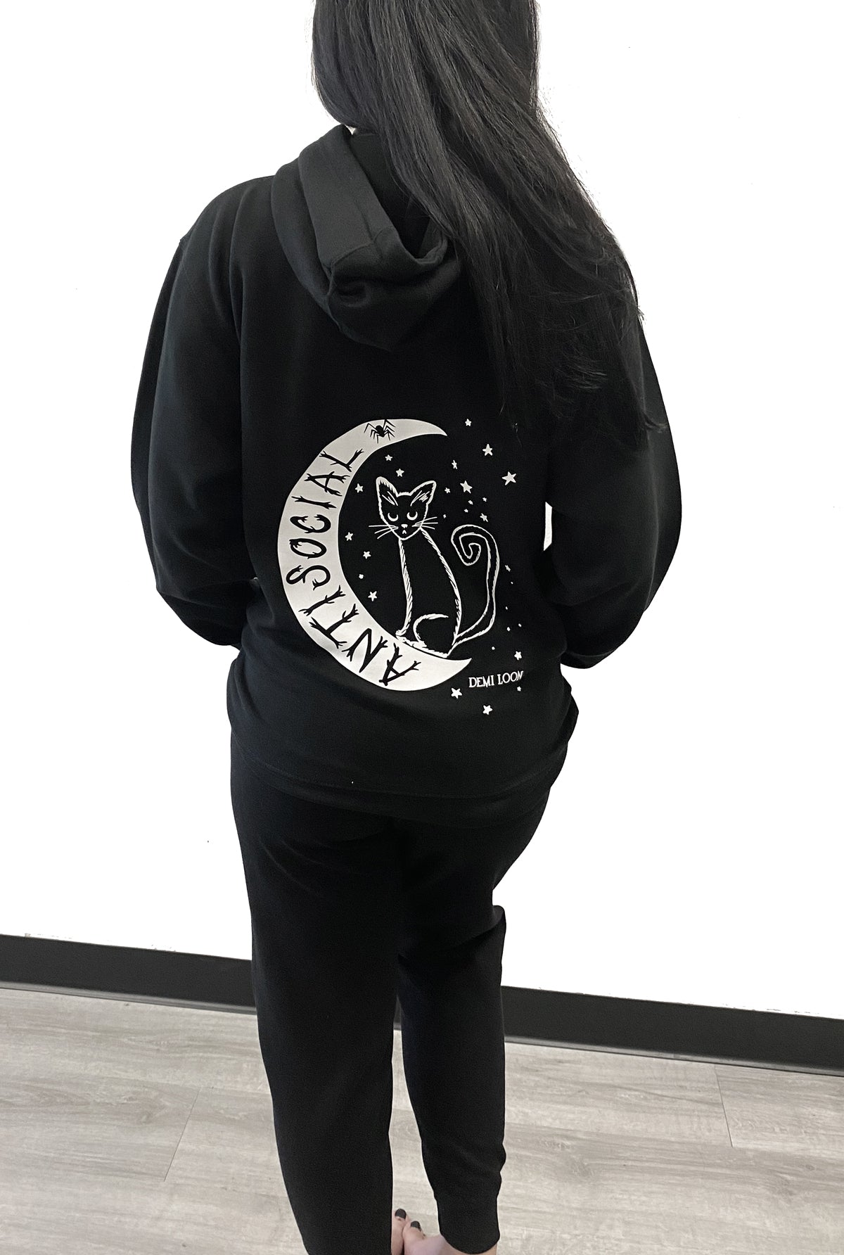 Cat zipper hoodie hot sale