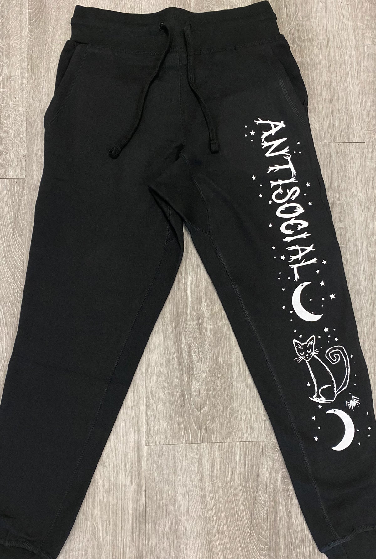 Celestial Goth Goddess Moth Joggers, 2024 Queer Witch, Gender neutral joggers