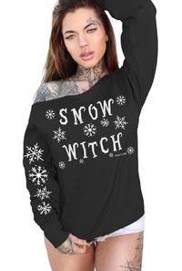 Snow Witch Slouchy Winter Sweatshirt